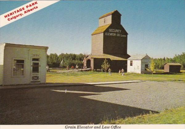 Canada Calgary Grain Elevator and Law Office Heritage Park