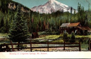 Washington Mount Rainier Morning At Longmires Springs 1908