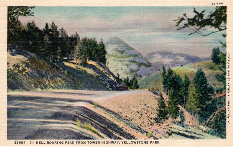 YELLOWSTONE NATIONAL PARK.  Haynes Linen Series. 35694.