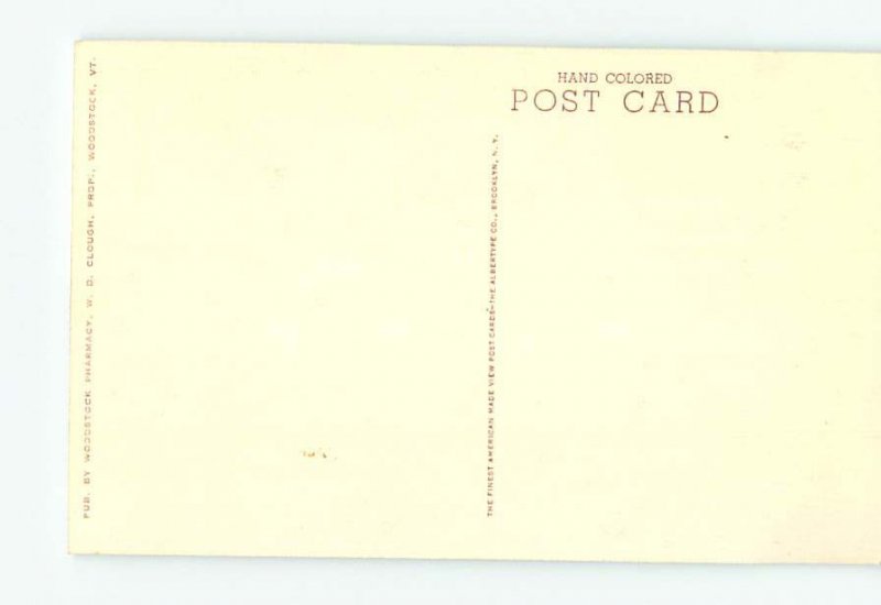 1920's LIBRARY SCENE Woodstock Vermont VT AF1835