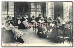 Ghent Belgium Belgie Old Postcard The small beguinage