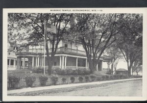 America Postcard - Masonic Temple, Oconomowoc, Wisconsin   T9412