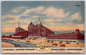 K43/ Wilkes-Barre Pennsylvania Postcard Linen Stegmaier Beer Brewery  373