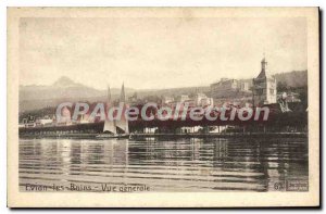 Old Postcard Evian Les Bains Vue Generale