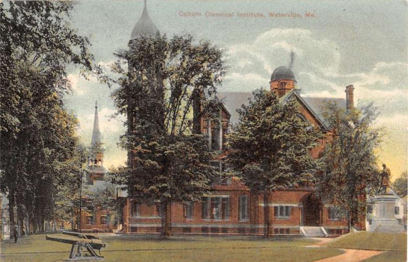 Waterville Maine Coburn Classical Institute Historic Antique Postcard K14836