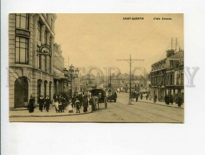 3173416 FRANCE SAINT-QUENTIN d'isle Strasse Vintage postcard