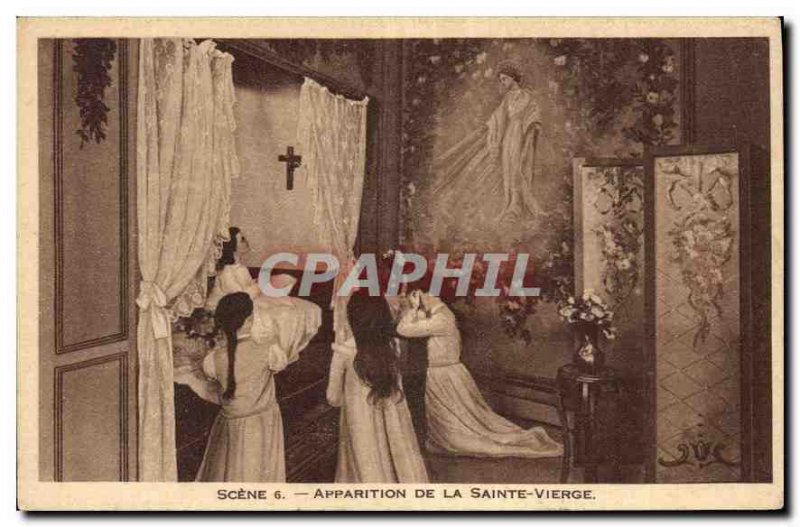 Postcard Ancient Apparition of the Virgin Lisieux