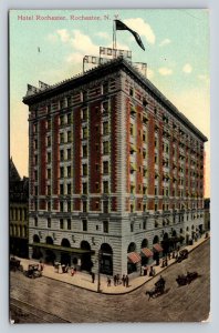 c1912 Hotel Rochester in Rochester New York Classic Cars ANTIQUE Postcard 1683