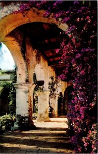 Old Adobe Arches Mission San Juan Capistrano California CA Postcard VTG UNP 