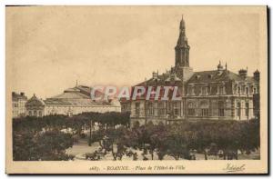 Old Postcard Roanne Place I & # 39Hotel City