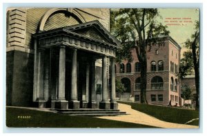 1912 School of Design and Baptist Church, Providence, Rhode Island RI Postcard