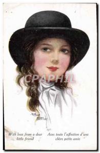  Vintage Postcard Fantasy Illustrator Woman