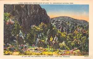 Horse-Back Riders Near Skyland, VA, USA Shenandoah National Park Sports, Misc...