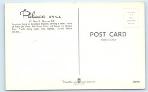 Palace Grill MONCTON restaurant interior New Brunswick CANADA Postcard