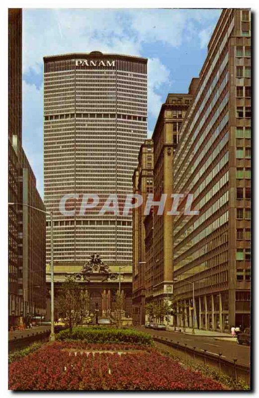 Postcard Modern Pan Am Building New York City World's Largest Commercial offi...