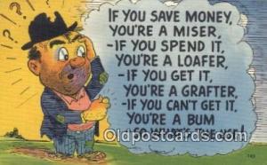 Comic Comical Postcard Post Card Old Vintage Antique  