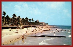 Florida, Palm Beach - Beach Showing Breakers Hotel - [FL-1103]