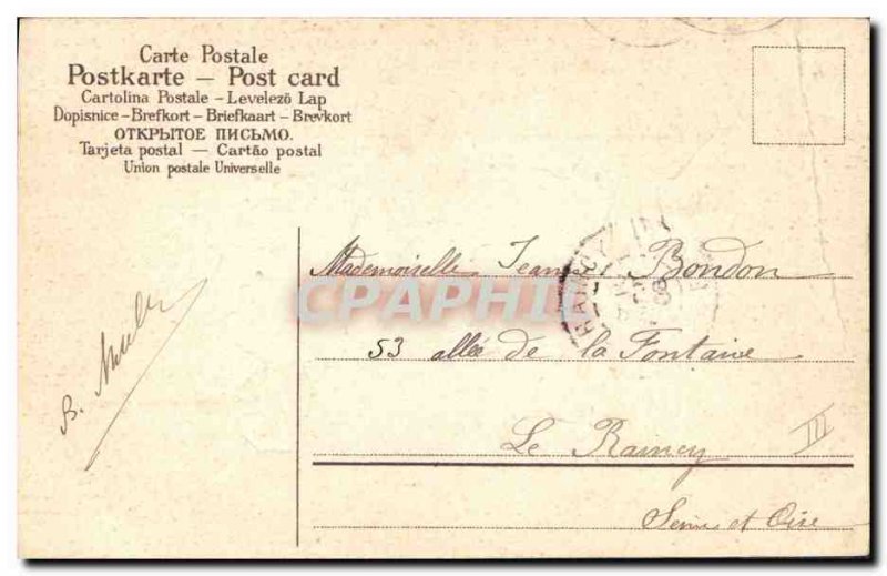 Old Postcard Fantasy Angel Angels Sheep Lamb