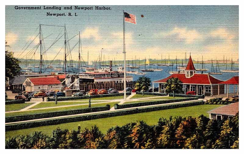 Postcard BUILDING SCENE Newport Rhode Island RI AQ5643