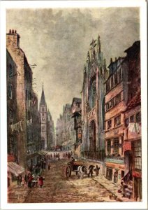 Scotland Edinburgh John Knox's House Watercolor By Mrs J Stewart Smith