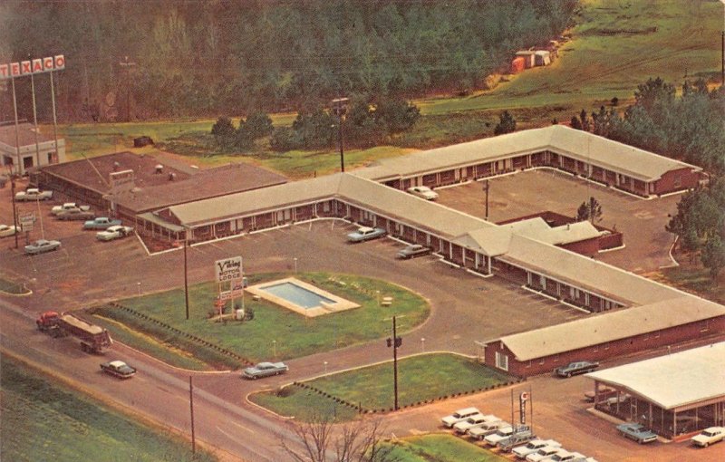 Troy, AL Alabama  VIKING MOTOR LODGE~Bird's Eye View ROADSIDE MOTEL Postcard