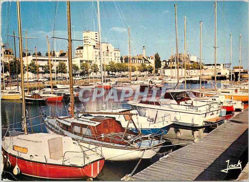 Postcard Modern Colors Lorient Bretagne The Marina Yacht