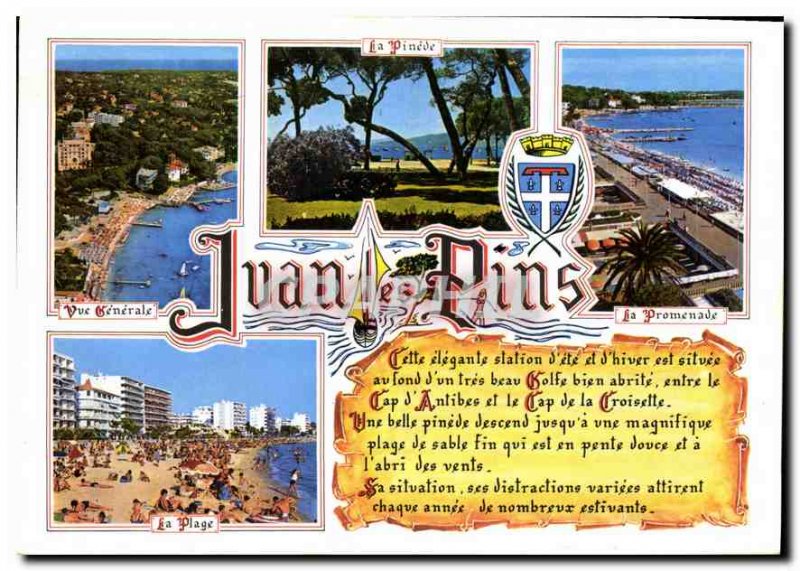 Postcard Modern Riviera Remembrance Juan les Pins