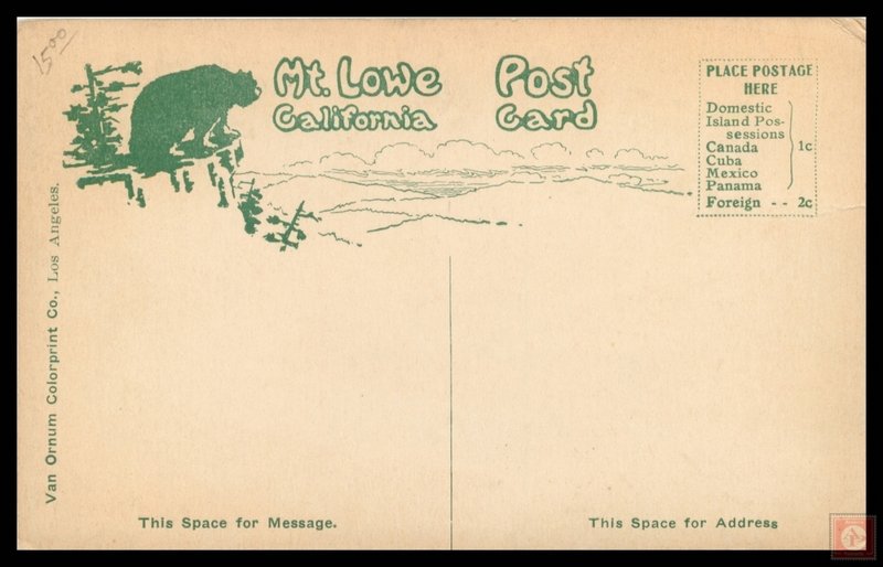 Bridge No. 15 Mt. Lowe, Calif