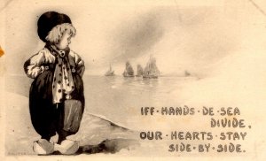 Dutch Boy - our hearts stay side by side - c1908