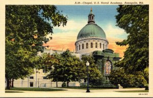 Maryland Annapolis Chapel U S Naval Academy Curteich