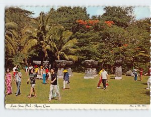 Postcard Latte Stone Park Agana Guam