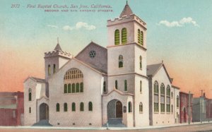 SAN JOSE, California, 1900-1910's; First Baptist Church