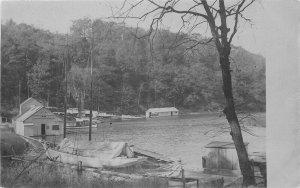 Postcard New York Catskills Lake front C-1910 Green Tint 23-6586