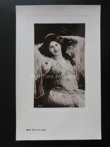 Actress MISS PHYLLIS DARE in Arabian Costume - Old RP Postcard by Rapid Photo