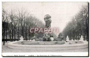 Old Postcard Paris Fountain of & # 39observatoire