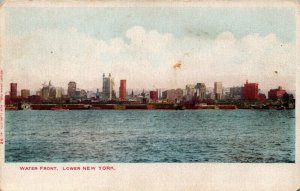 USA Water Front Lower New York City Vintage Postcard 04.20