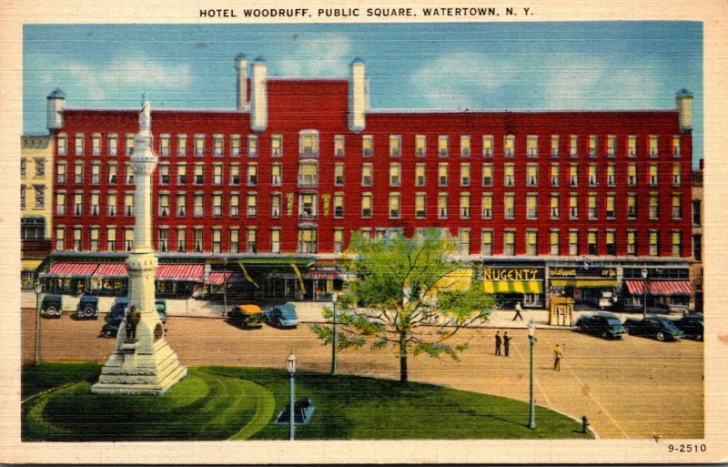 New York Watertown Hotel Woodruff Public Square 1947