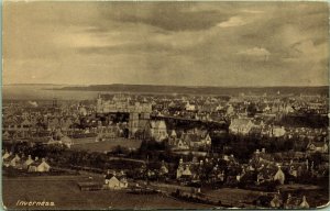 Inverness aerial view Postcard Davidson's Glossy Photo series DB