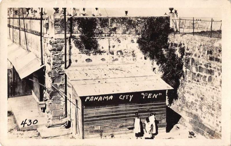 Panama City Panama Pen Real Photo Antique Postcard J47875