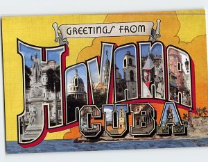 F-313988 Postcard Greetings From Havana Cuba