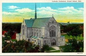 Nebraska Grand Island Catholic Cathedral Curteich