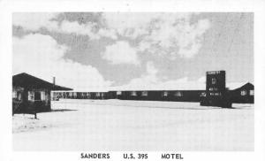 ALTURAS, CA California  SANDERS US 395 MOTEL  Modoc County B&W Roadside Postcard