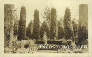 Real Photo Italian Garden, Lambert Gardens - Portland, Oregon