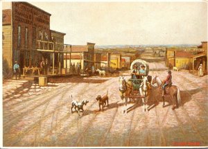 Oklahoma Tulsey Town Painting By Clarence Canning Allen