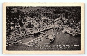 THE WEIRS, NH New Hampshire ~ HOWARD BALLOU'S CABINS c1940s Roadside Postcard