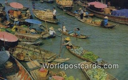 Wad Said Floating Market Dhonburi Thailand Unused 
