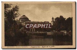 Old Postcard Wiesbaden Kurhaus Gartenseite