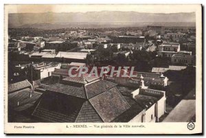 Old Postcard Meknes Vue Generale of the New Town