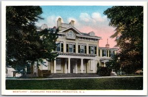 Westland Cleveland Residence Princeton New Jersey NJ Building & Grounds Postcard