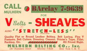 Mulhern Belting Co Advertising 1948 